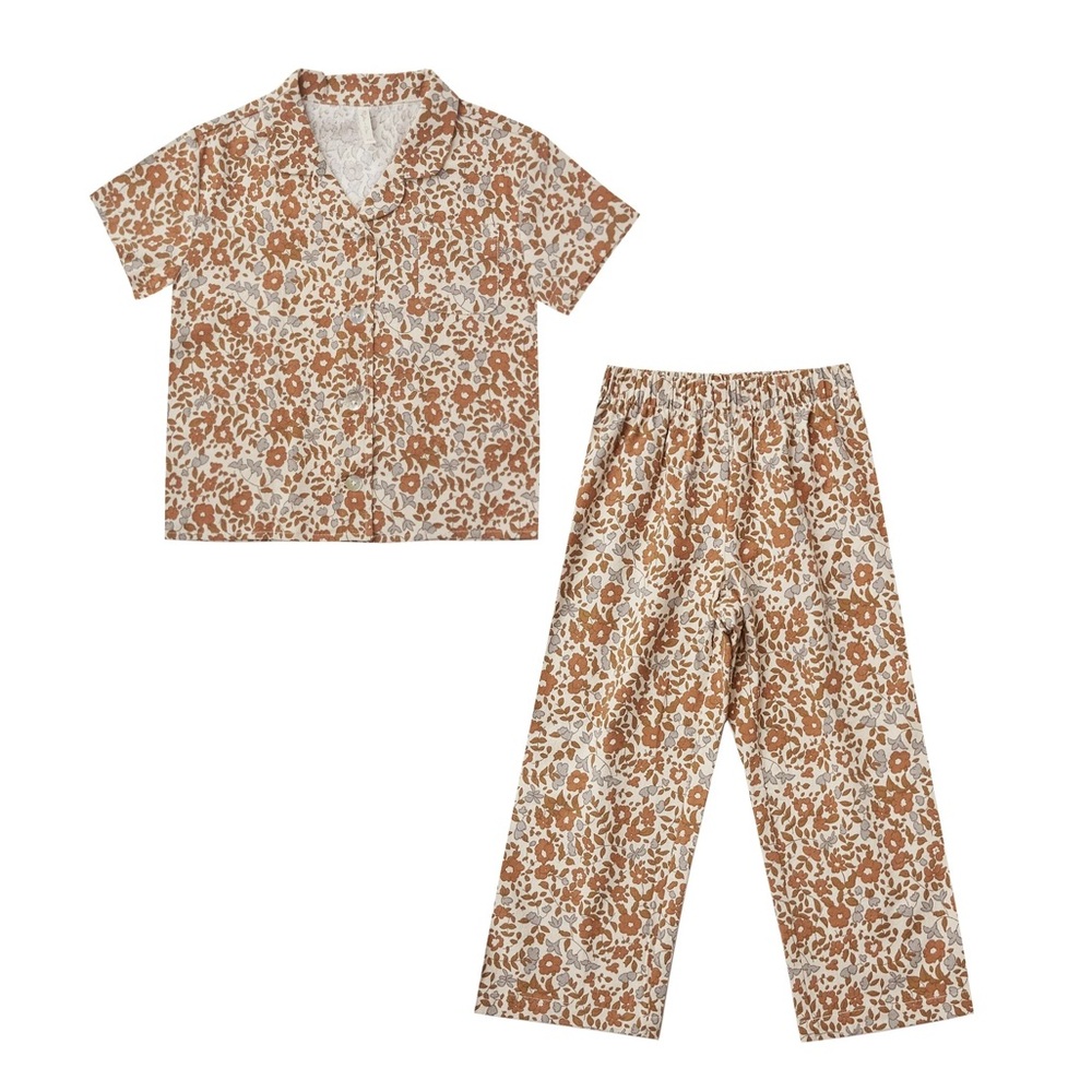 Rylee and Cru Kids Bedtime Pajama Set Bloom Florals